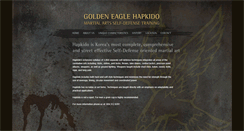 Desktop Screenshot of goldeneaglehapkido.com